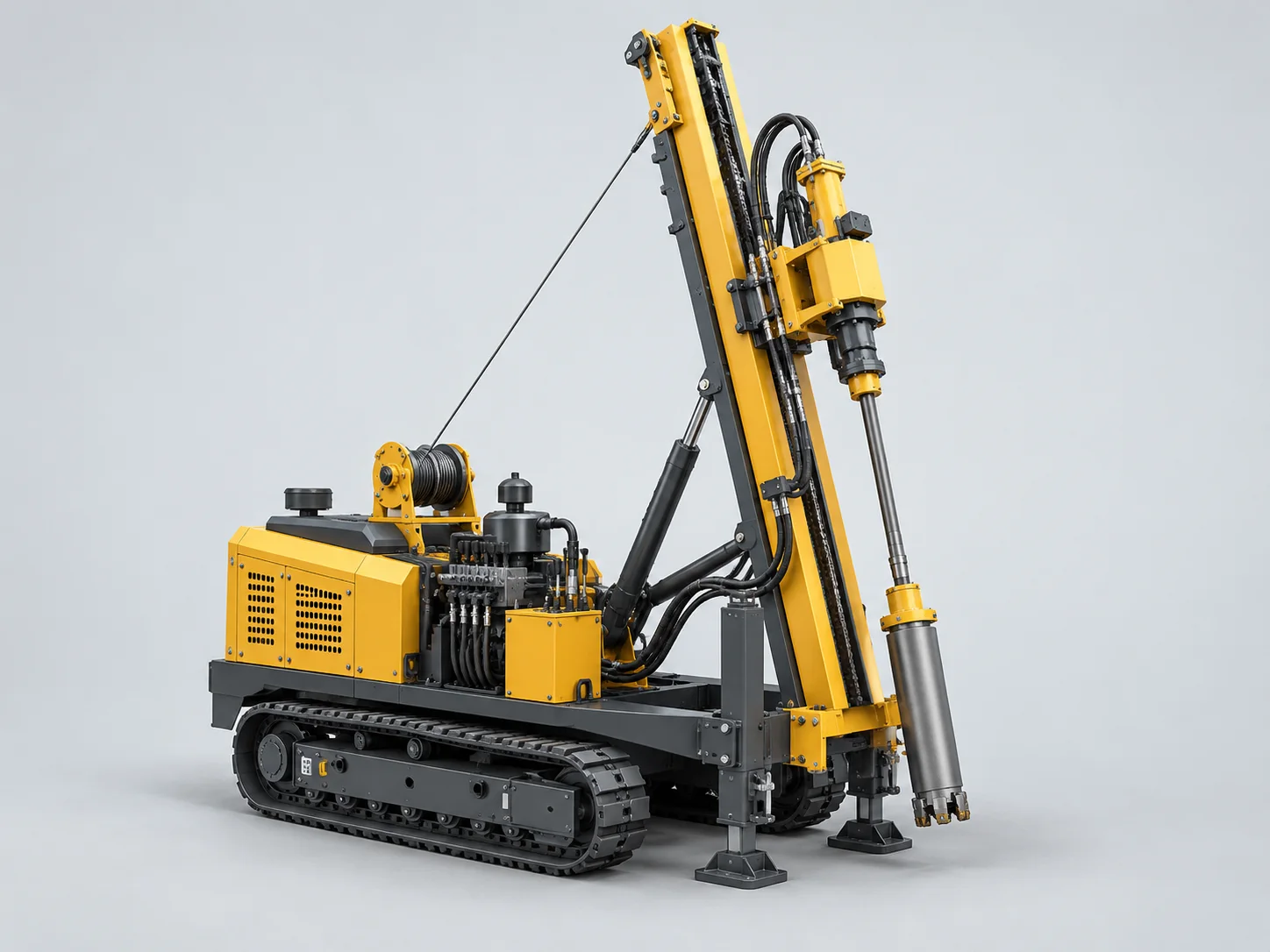 AI illustration of a core-drilling equipment type